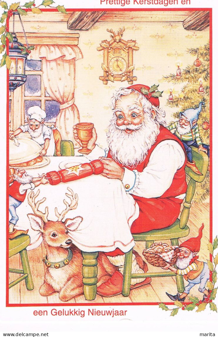 Père Noël - Kerstman En Hertje- Santa Claus - Santa Claus