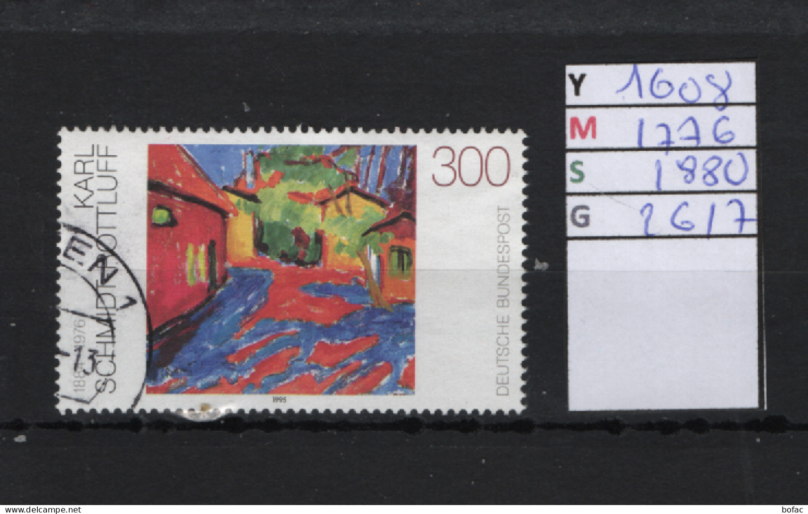 PRIX F. Obl  1608 YT 1776 MIC 1880 SCO 2617 GIB Paysage De Karl Schmidt-Rottluff Peinture Allemande XX° Siècle 199 75/12 - Oblitérés