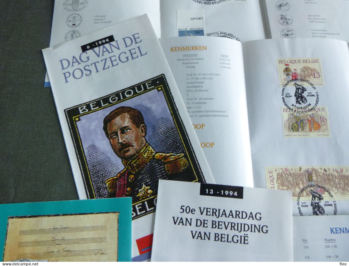 1994 Volledige Jaargang NL Postfolders (17 Stuks , Nr 1 Mankeert) : HEEL MOOI ! Zegels En Blokken Met Eerste Dag Stempel - Jahressätze