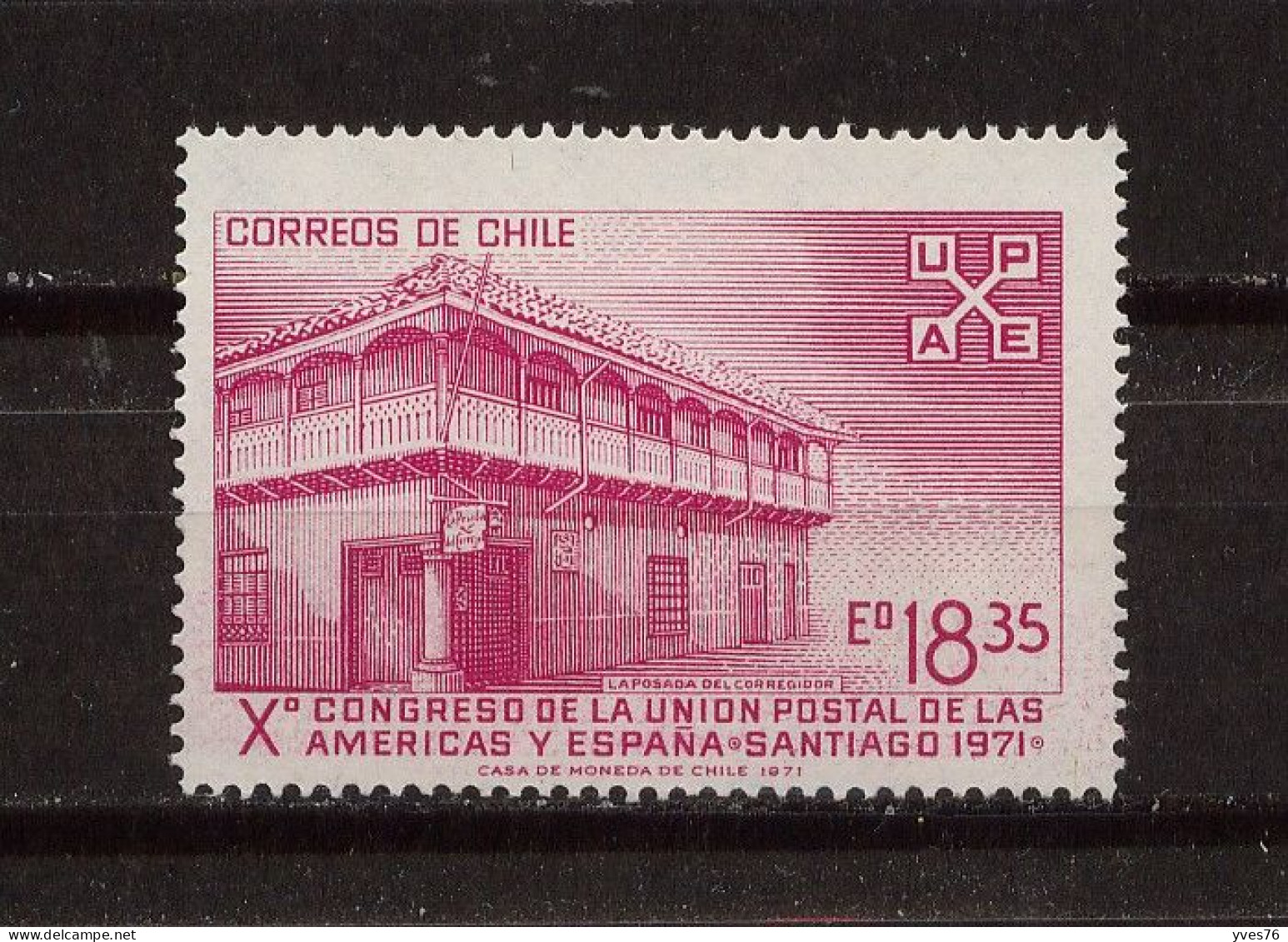 CHILI - Y&T N° 373* - MH - Union Postale Des Amériques Et De L'Espagne - Chile