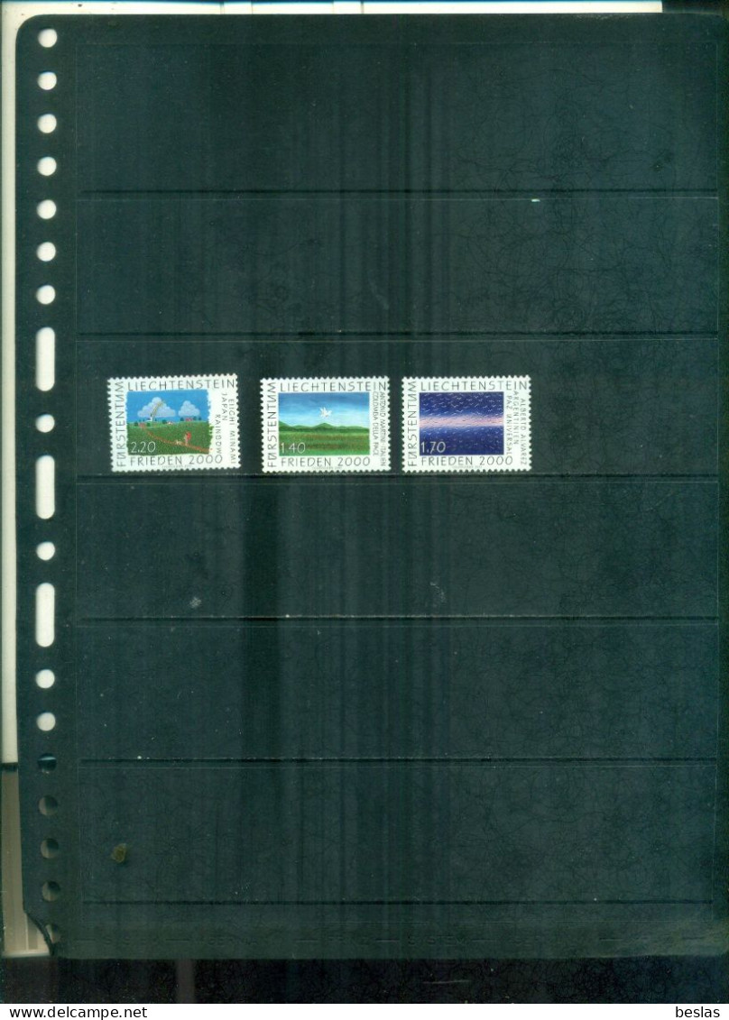 LIECHTENSTEIN PAIX 2000 3 VAL NEUFS A PARTIR DE 1,50  EUROS - Unused Stamps