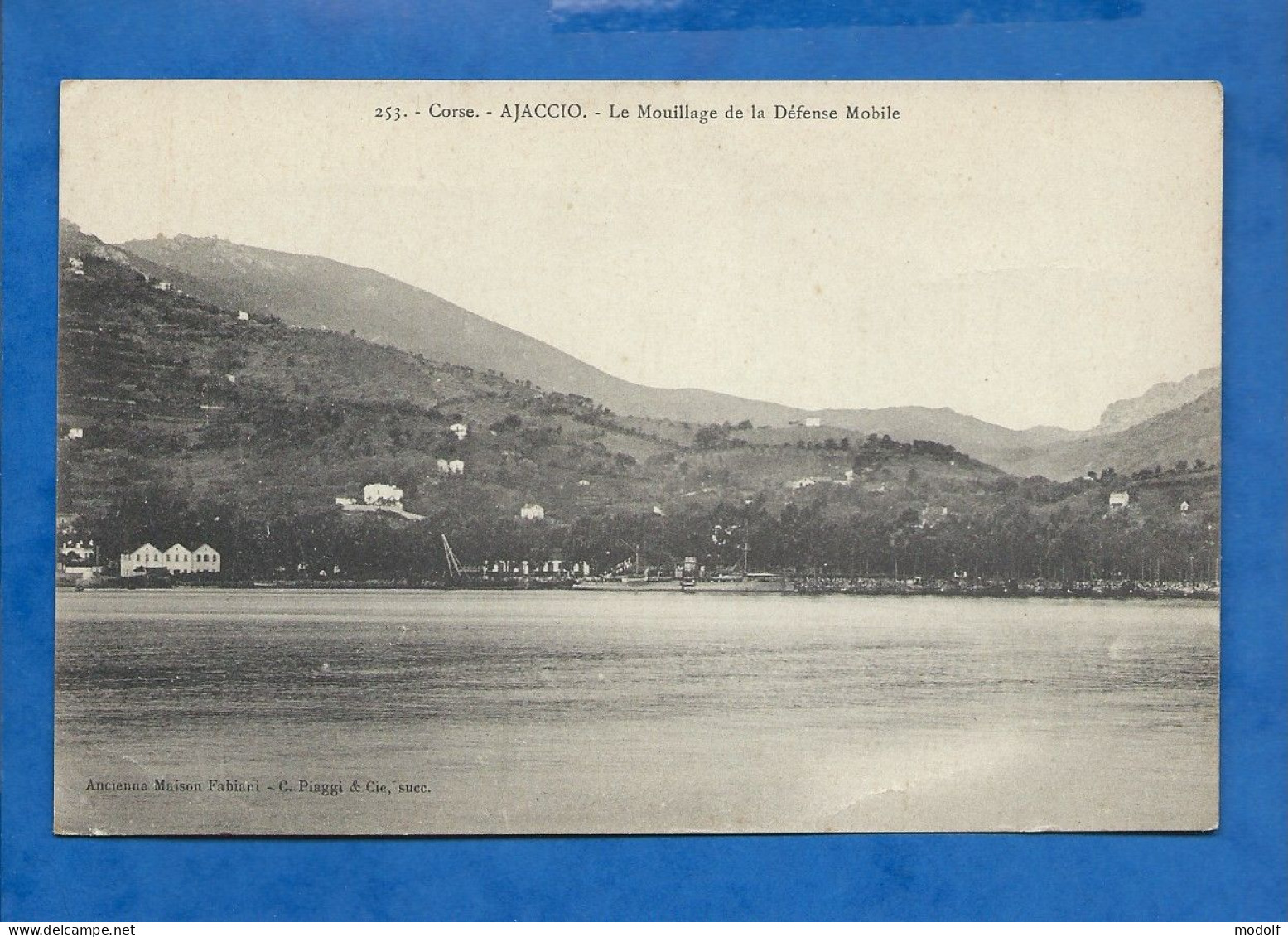 CPA - 20-2A - Ajaccio - Le Mouillage De La Défense Mobile - Circulée - Ajaccio