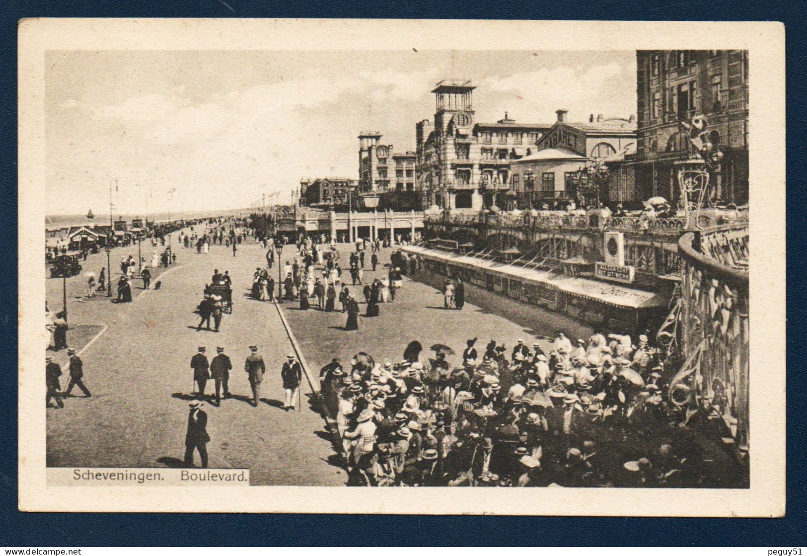 Scheveningen. Boulevard. Scène De Vie Sur La Dique. 1923 - Scheveningen