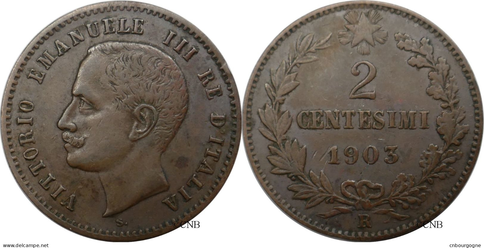 Italie - Royaume - Victor-Emmanuel III - 2 Centesimi 1903 R - TTB/XF45 - Mon6362 - 1900-1946 : Victor Emmanuel III & Umberto II