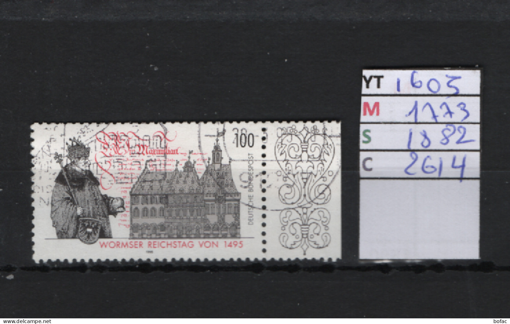 PRIX F. Obl  1606 YT 1774 MIC 1878 SCO 2615 GIB  Château De Brême  Franz Radziwell  Peinture Allemande XX° Siècle 75/12 - Used Stamps