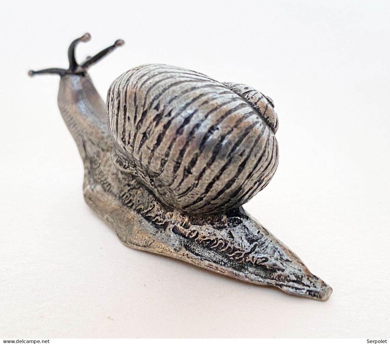 Figurine Etain Michel Laude (signé) - Escargot