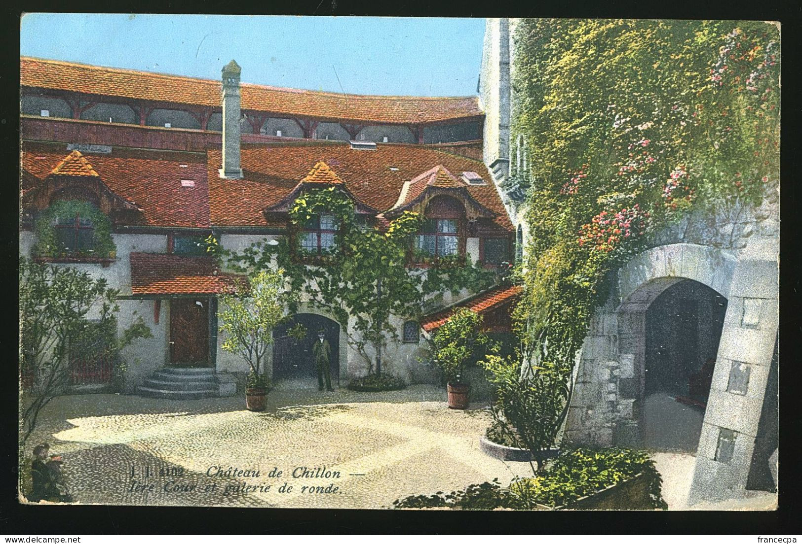 14537 - SUISSE -  CHÂTEAU DE CHILLON - 1ère Cour Et Galerie De Ronde - Autres & Non Classés