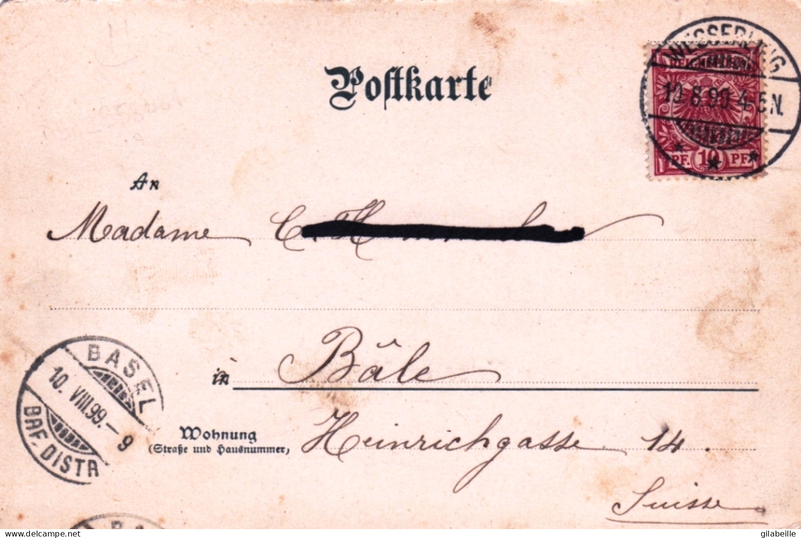 68 - Haut Rhin - Husseren-Wesserling - 1899 - Carte Precurseur - Altri & Non Classificati