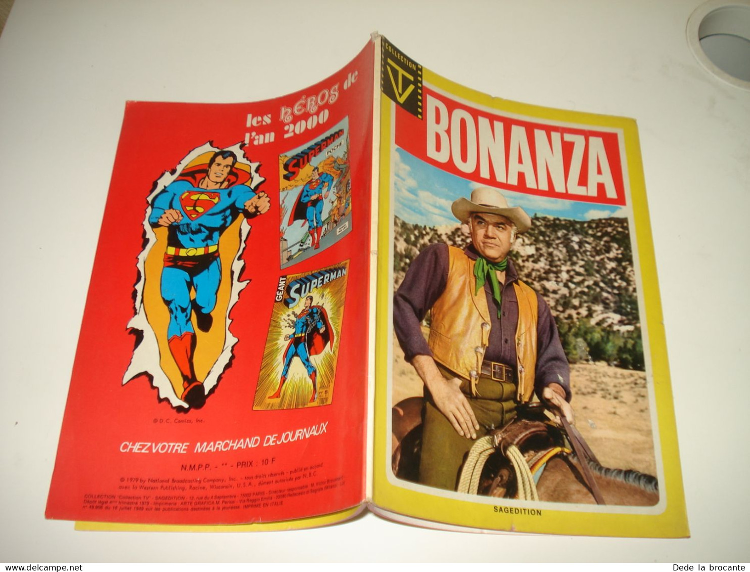 C55 ( 2 ) / Collection TV  " Bonanza "  - Sagédition - E.O De 1979  TBE - Other & Unclassified