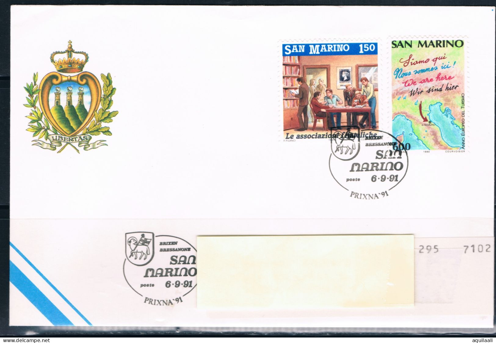 SAN MARINO 1991 - Serie Completa  Anno Europeo Turismo Con Annullo Speciale Eventi Filatelici. - Used Stamps