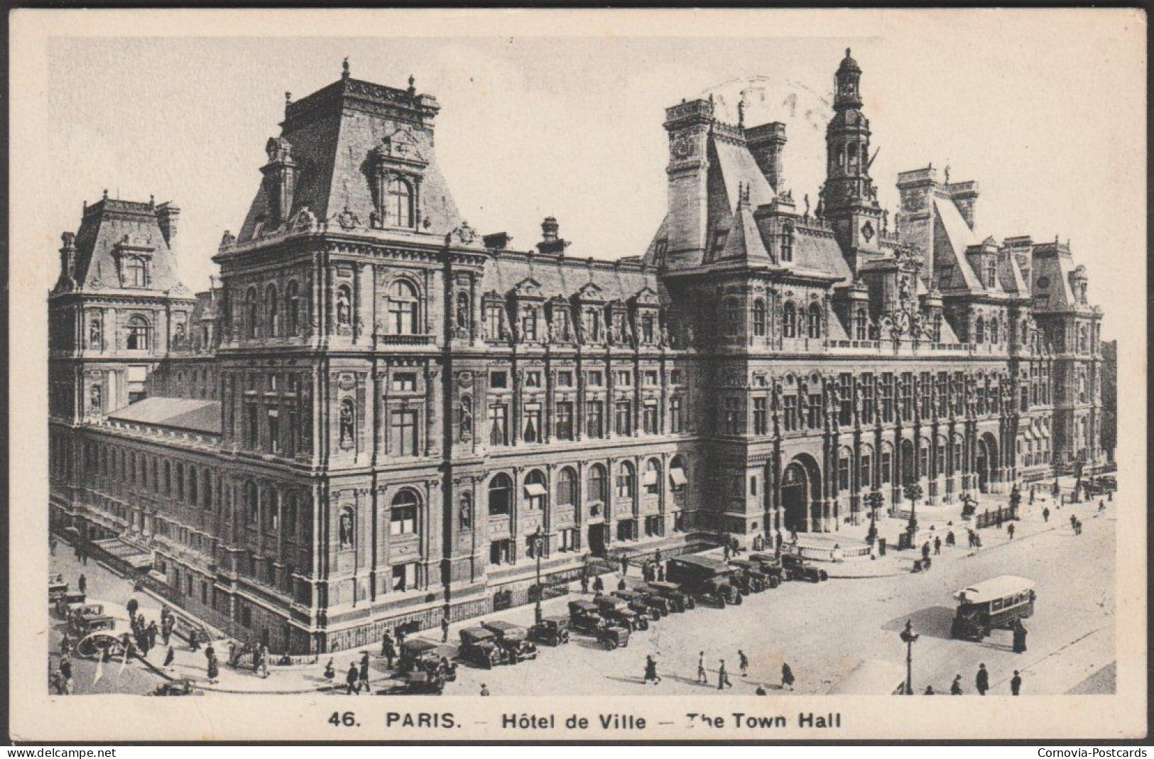 Hôtel De Ville, Paris, 1938 - Leconte CPSM - Paris (04)