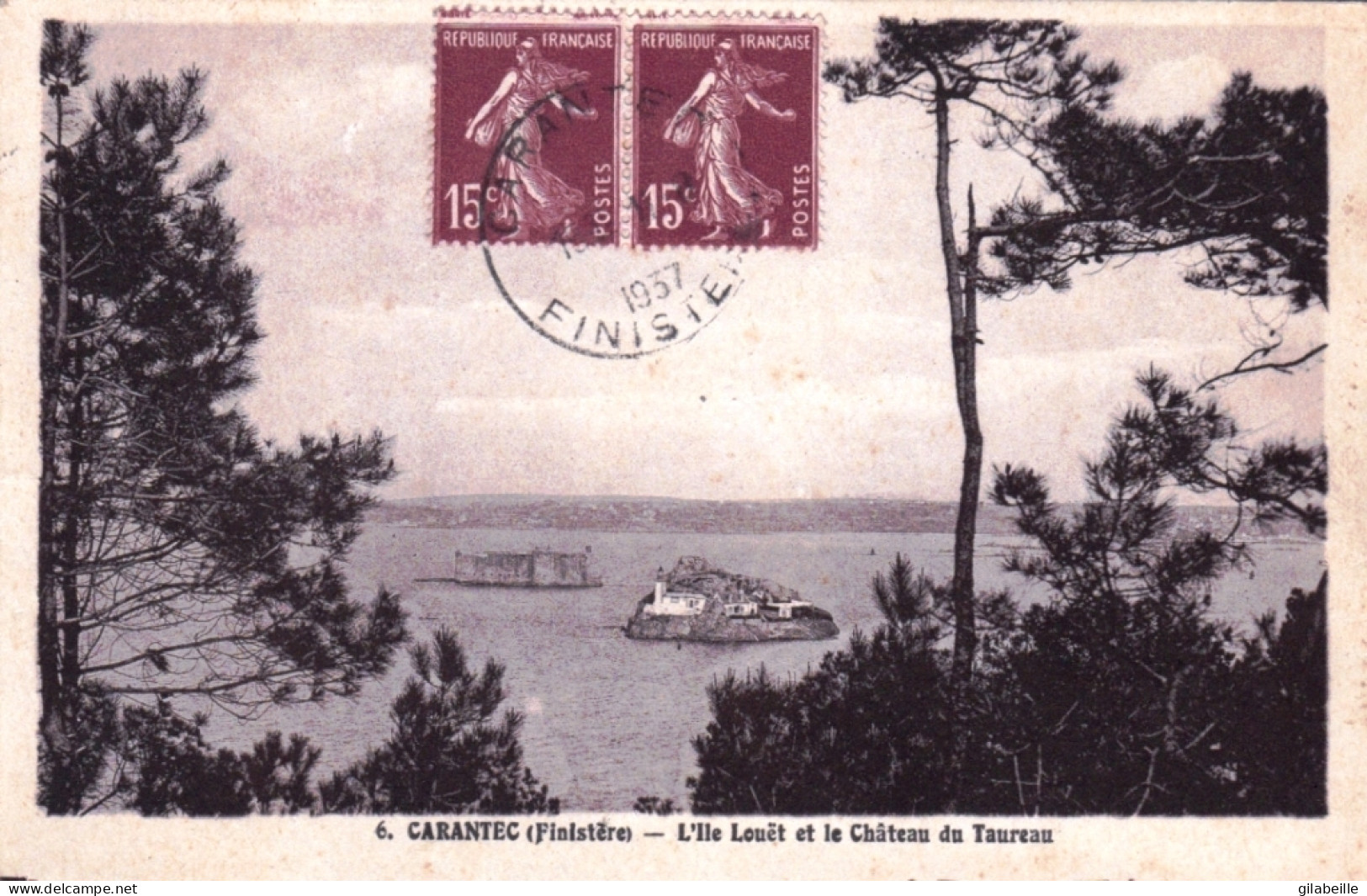 29 - Finistere - CARANTEC - L'ile Louet Et Le Chateau Du Taureau - Carantec