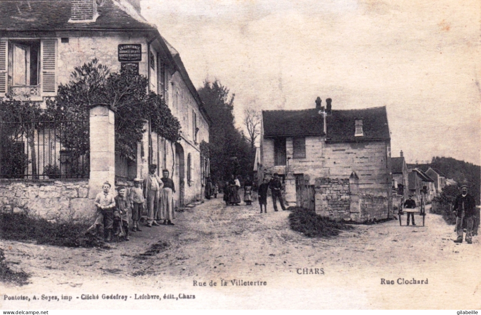 95 - Val D'oise - CHARS - Rue De La Villetertre - Chars