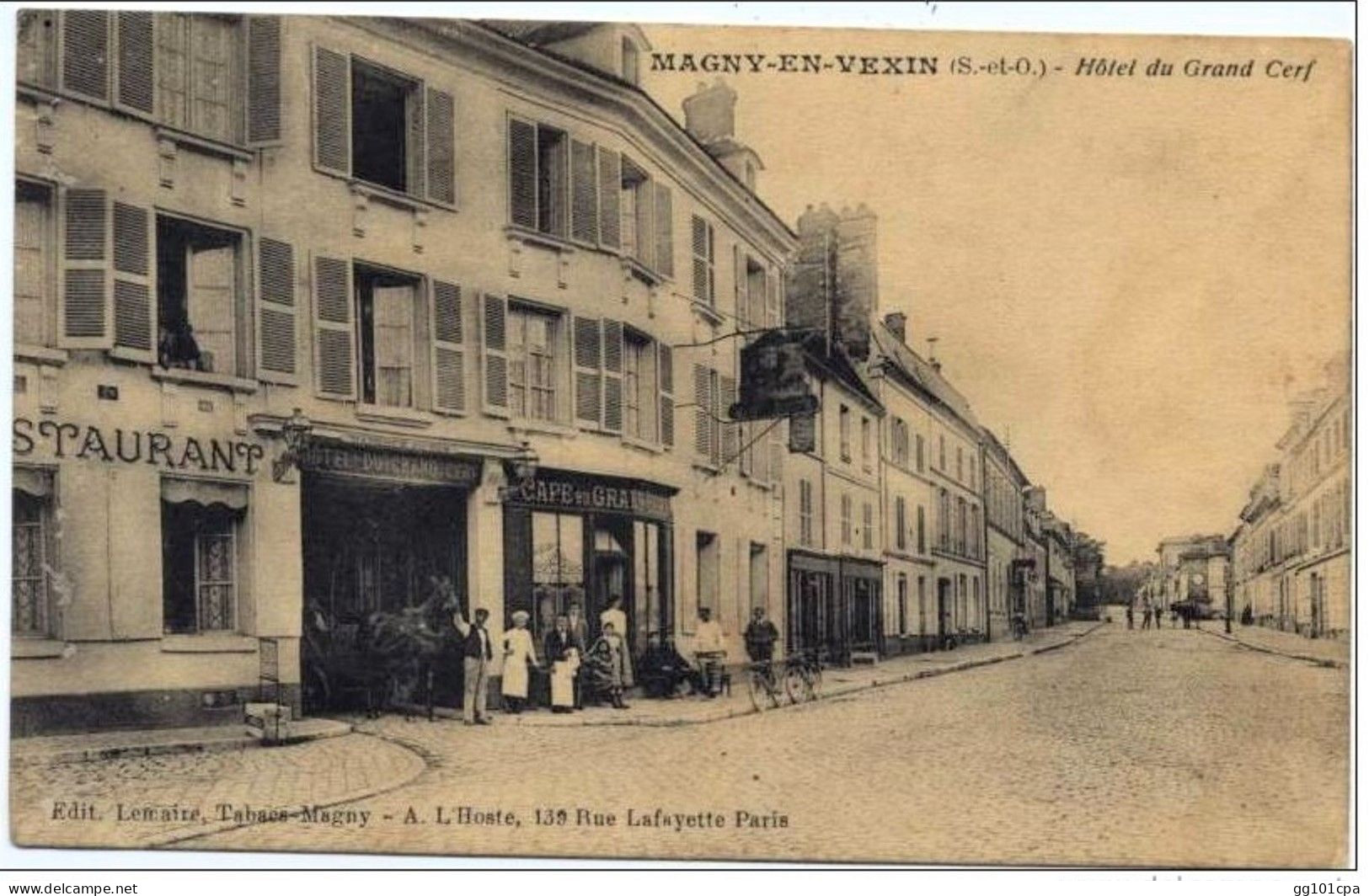 95 Magny En Vexin - Hotel Du Grand Cerf (belle Animation) - Paiement Par MANGOPAY Uniquement - Magny En Vexin