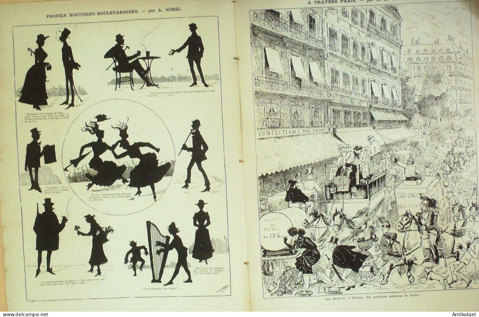 La Caricature 1883 N°192 Cavelerie Sur SuippesèLes-Bains Draner Prudhommania Caran D'Ache Tinant Sorel - Magazines - Before 1900