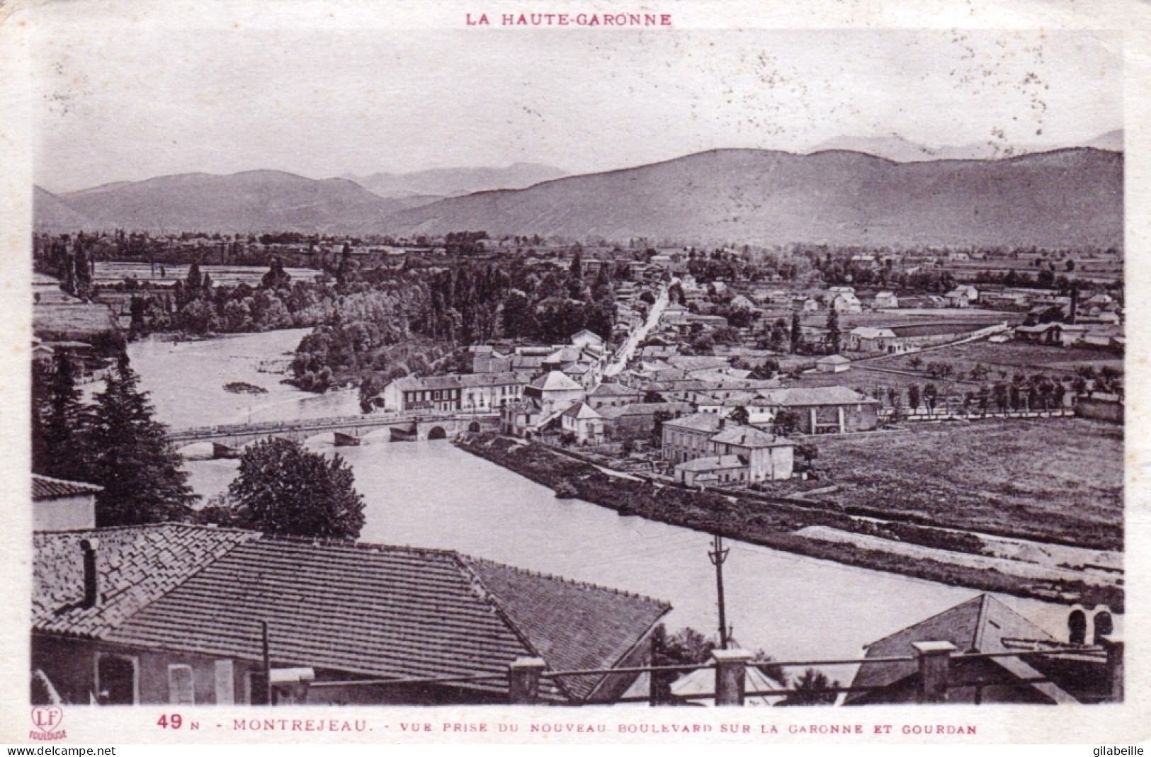 31 - MONTREJEAU - Vue Prise Du Nouveau Boulevard Sur La Garonne Et Gourdan - Montréjeau