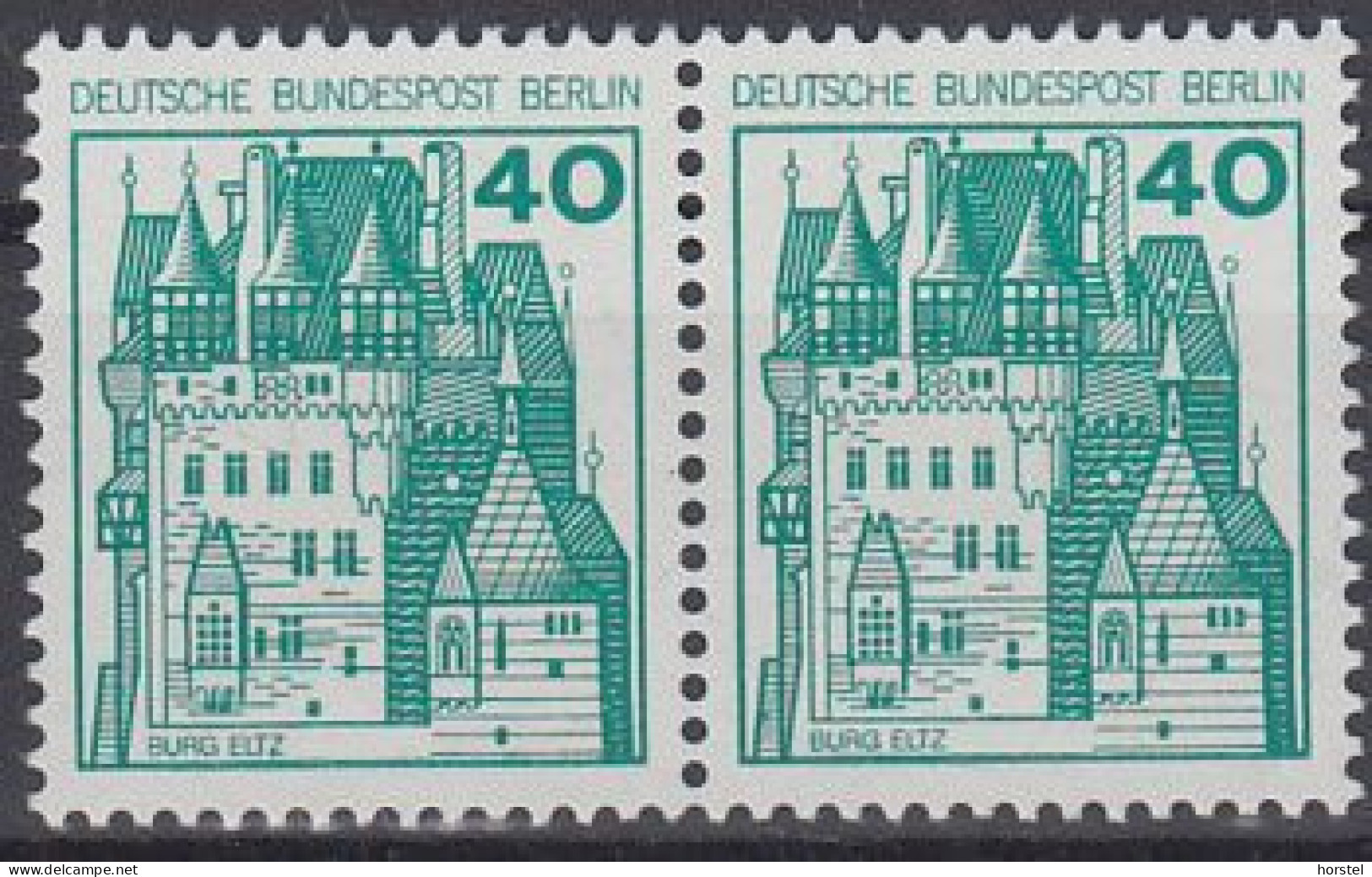 Berlin Mi.Nr.534A+534A / 535A+535A - Burgen Und Schlösser - Ludwigstein+Eltz - 2 Waagerechte Paare - Postfrisch - Unused Stamps