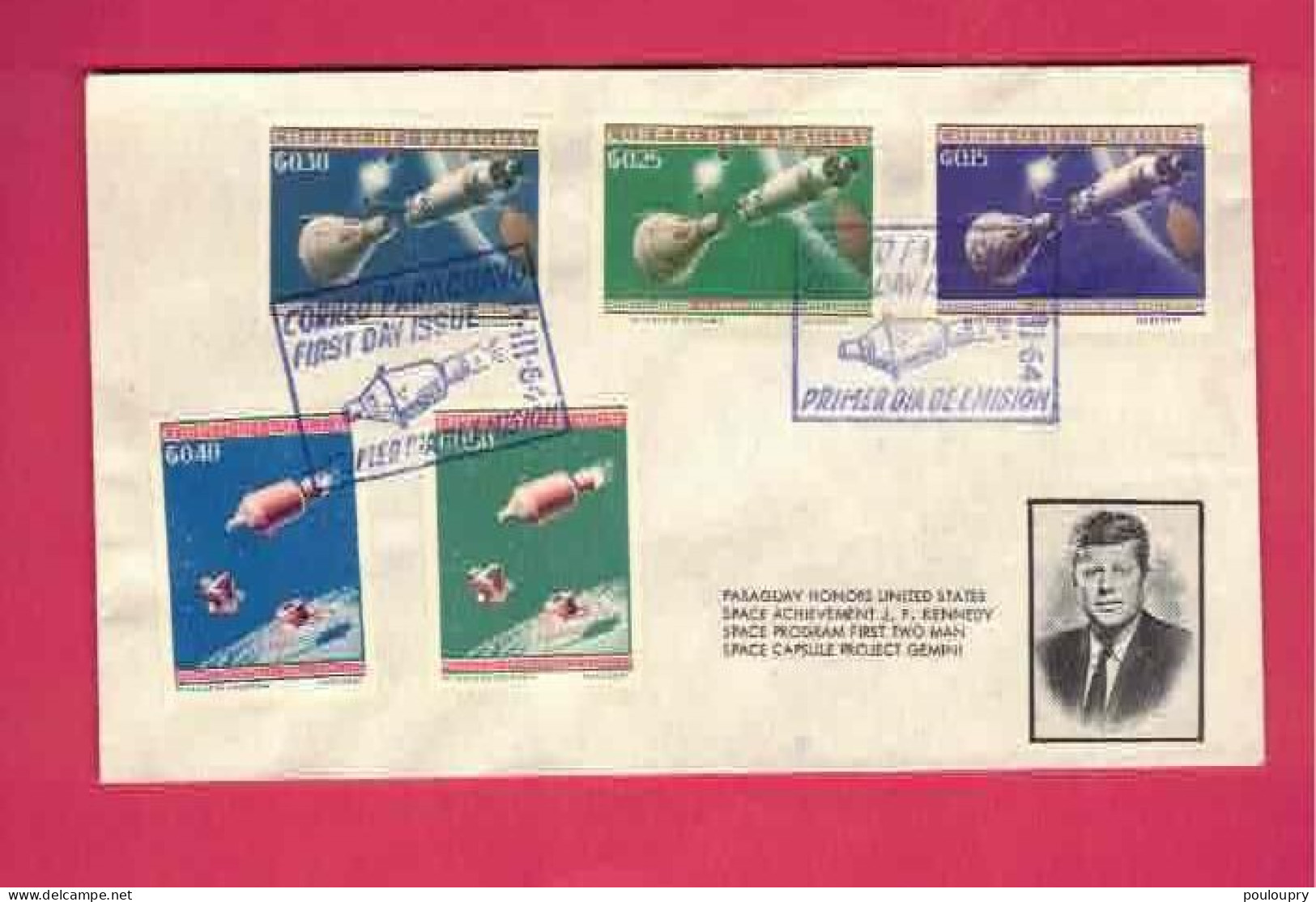 FDC - Lettre De 1964 - YT N° 747 à 751 - Satellites - América Del Sur