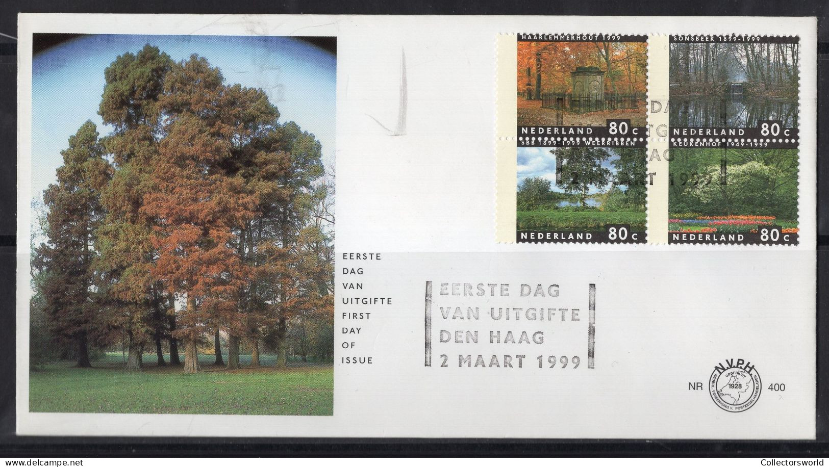 Netherlands FDC 1999 / 400- The Four Seasons - Trees - FDC