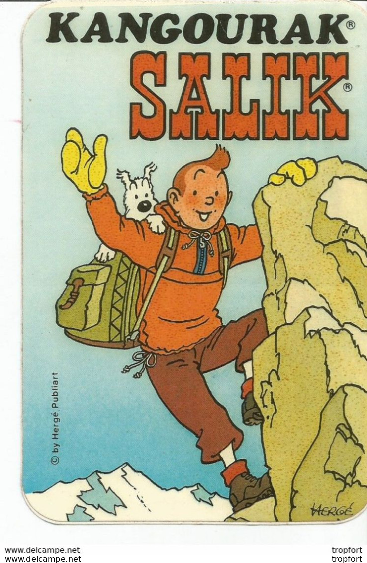 TC / AUTOCOLLANT Ancien TINTIN Et MILOU BD KANGOURAK SALIK Hergé - Pegatinas