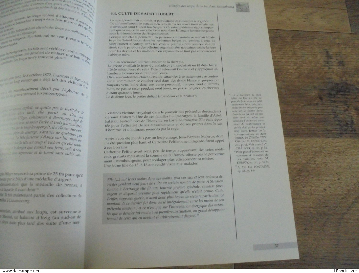 HISTOIRE DES LOUPS DANS LES DEUX LUXEMBOURG Régionalisme Loup Ardenne Braconnage Piège Chasse Folklore Saint Récits