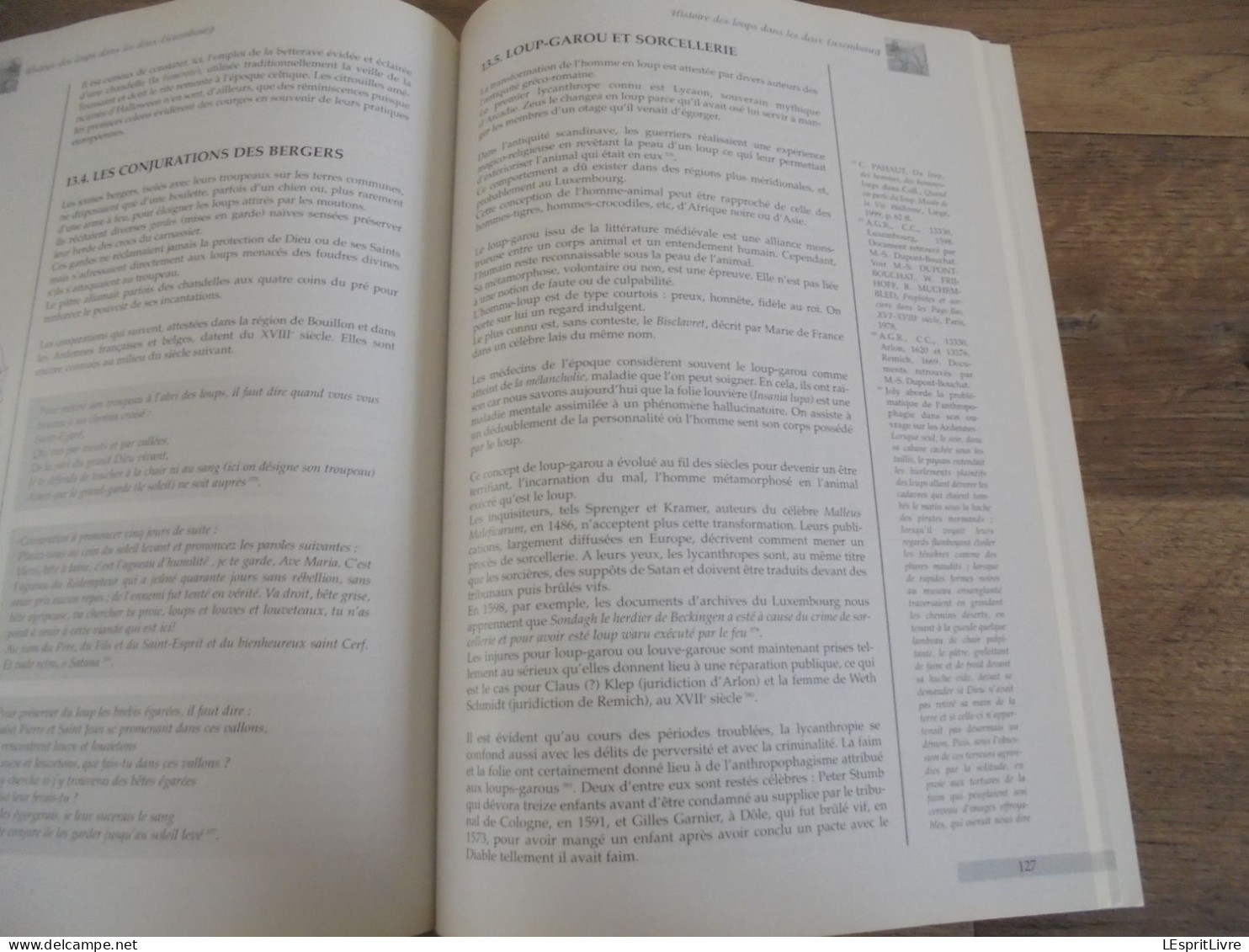 HISTOIRE DES LOUPS DANS LES DEUX LUXEMBOURG Régionalisme Loup Ardenne Braconnage Piège Chasse Folklore Saint Récits