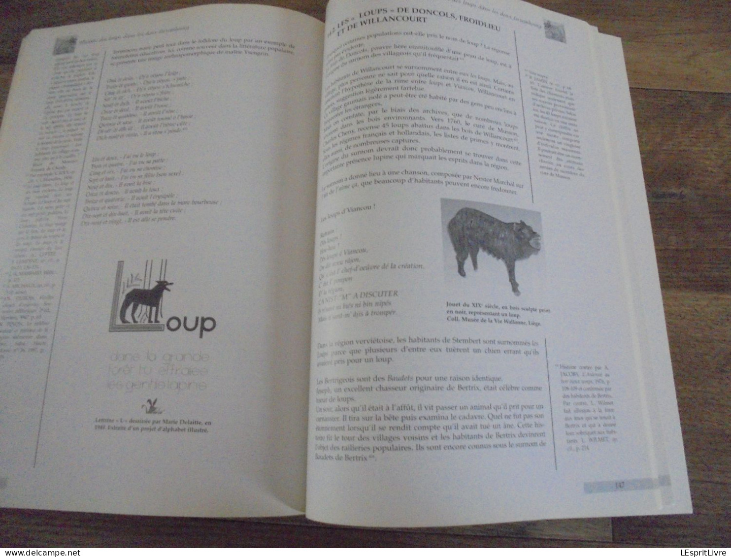 HISTOIRE DES LOUPS DANS LES DEUX LUXEMBOURG Régionalisme Loup Ardenne Braconnage Piège Chasse Folklore Saint Récits