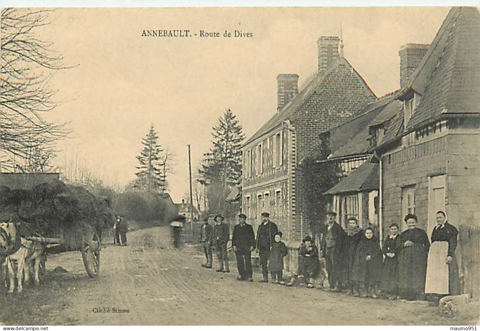 14  ANNEBAULT - Route De Dives - Autres & Non Classés