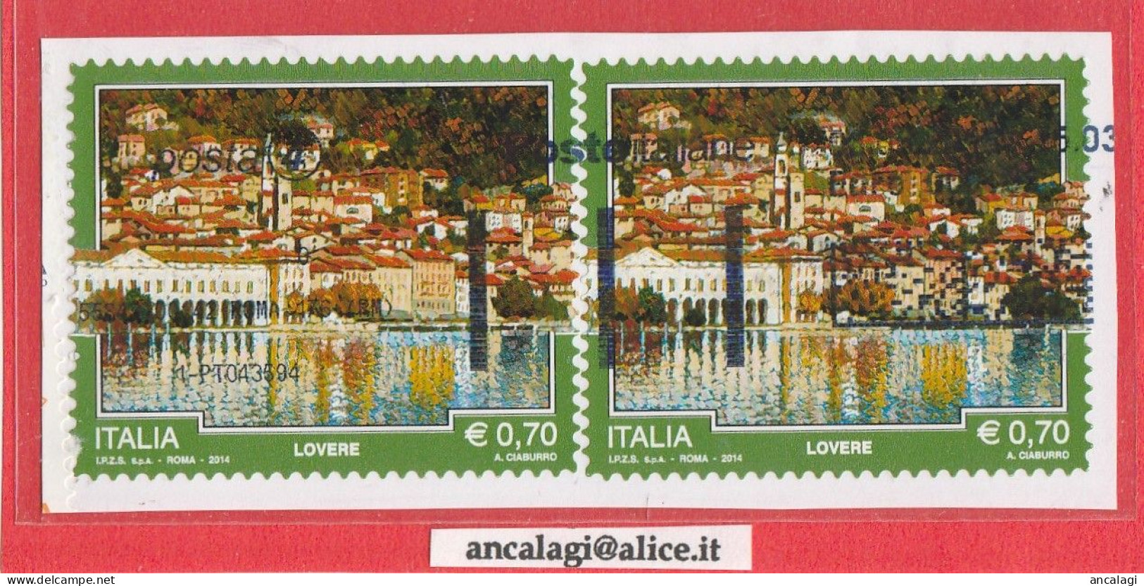 USATI ITALIA 2014 - Ref.1273 "TURISTICA" 2 Val. - - 2011-20: Gebraucht