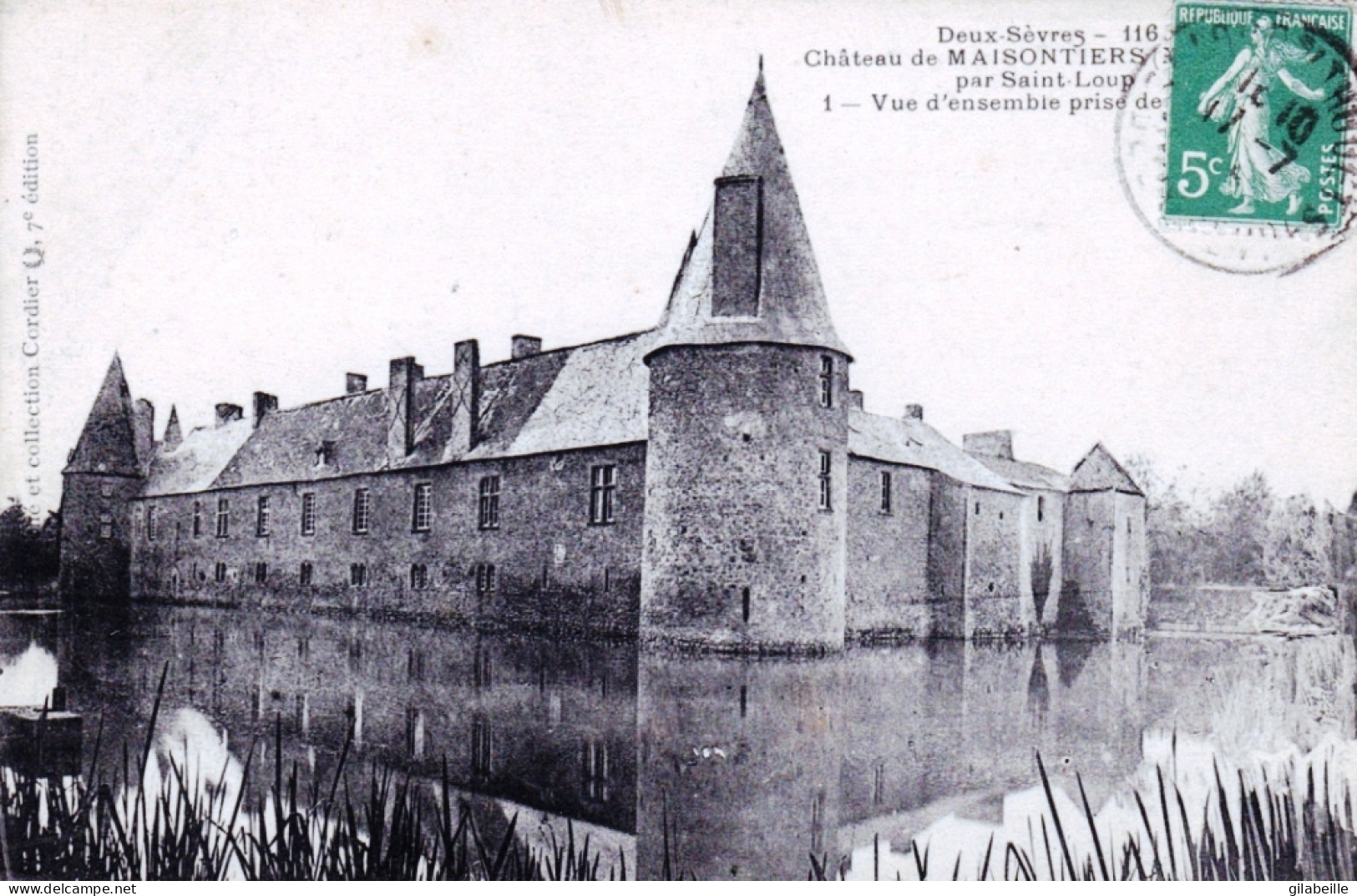 79  - Deux Sevres -  Château De MAISONTIERS - Vue D'ensemble Par Saint-Loup-sur-Thouet - Otros & Sin Clasificación