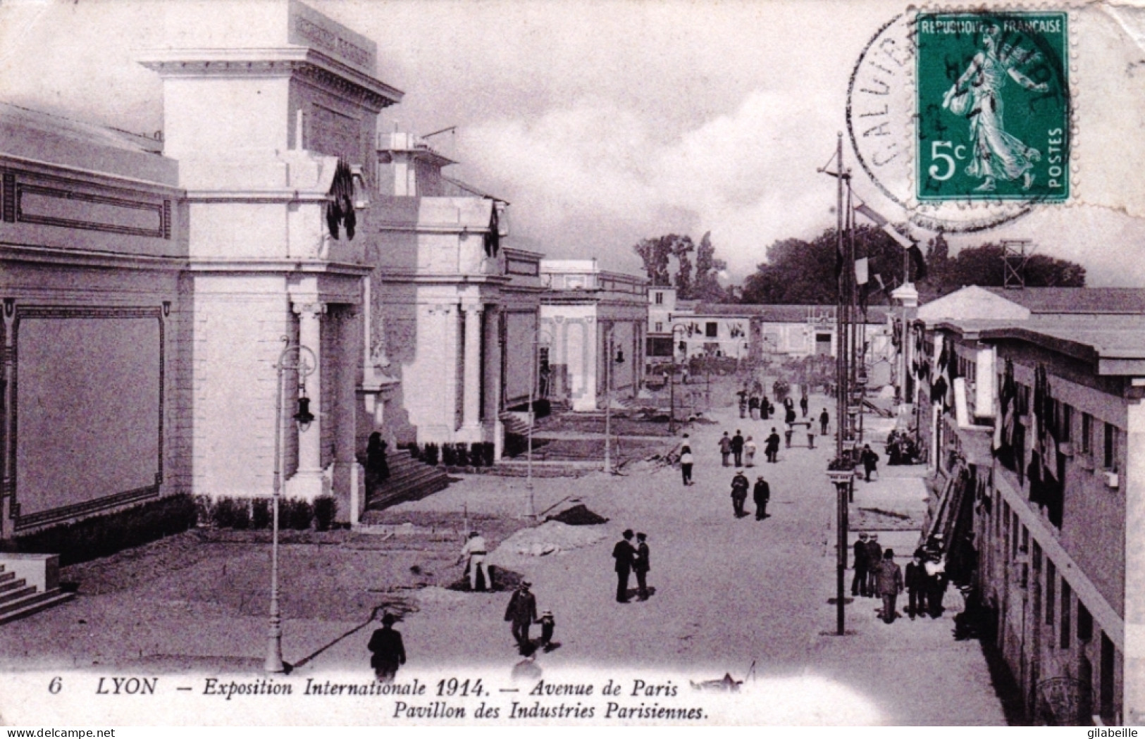 69 - Lyon - Exposition Internationale 1914 Avenue De Paris Pavillon Des Industries Parisiennes - Altri & Non Classificati