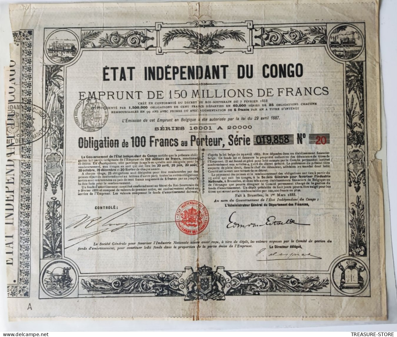 ETAT INDEPENDANT DU CONGO - Sonstige & Ohne Zuordnung