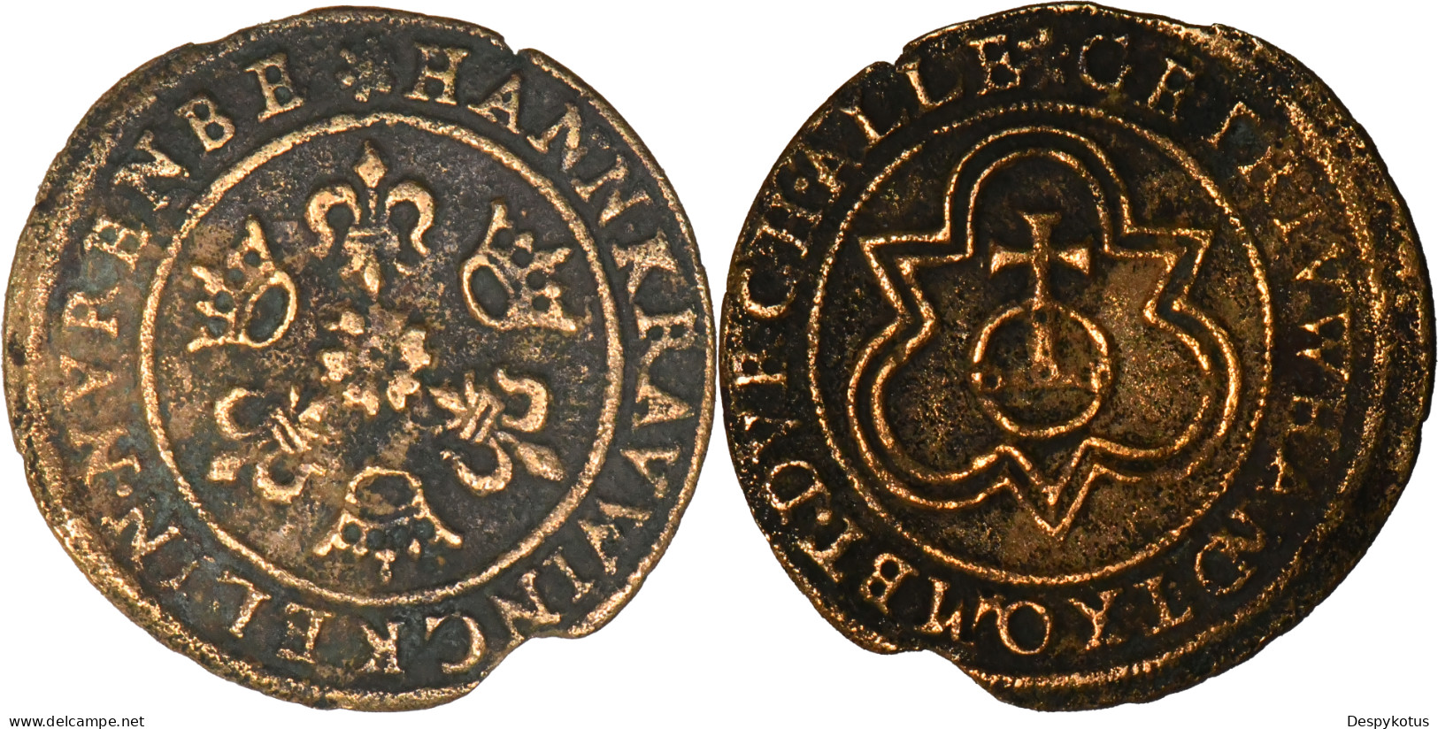 JETON DE NUREMBERG - Hans Krauwinckel II - Ap. 1586 - 19-134 - Monarchia/ Nobiltà