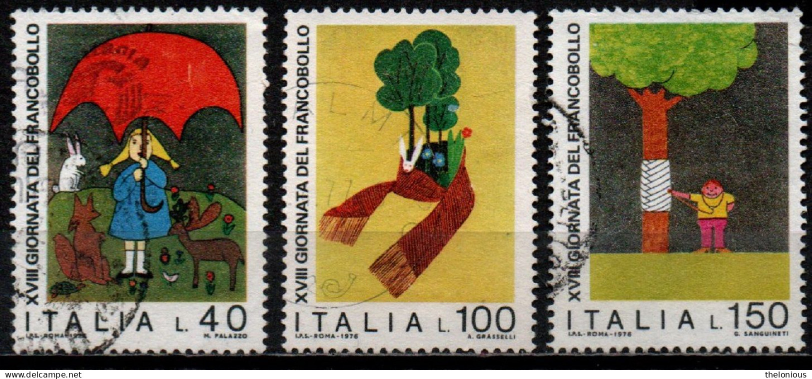 # Italia Repubblica 1976: Giornata Del Francobollo - Usati - 1971-80: Usati