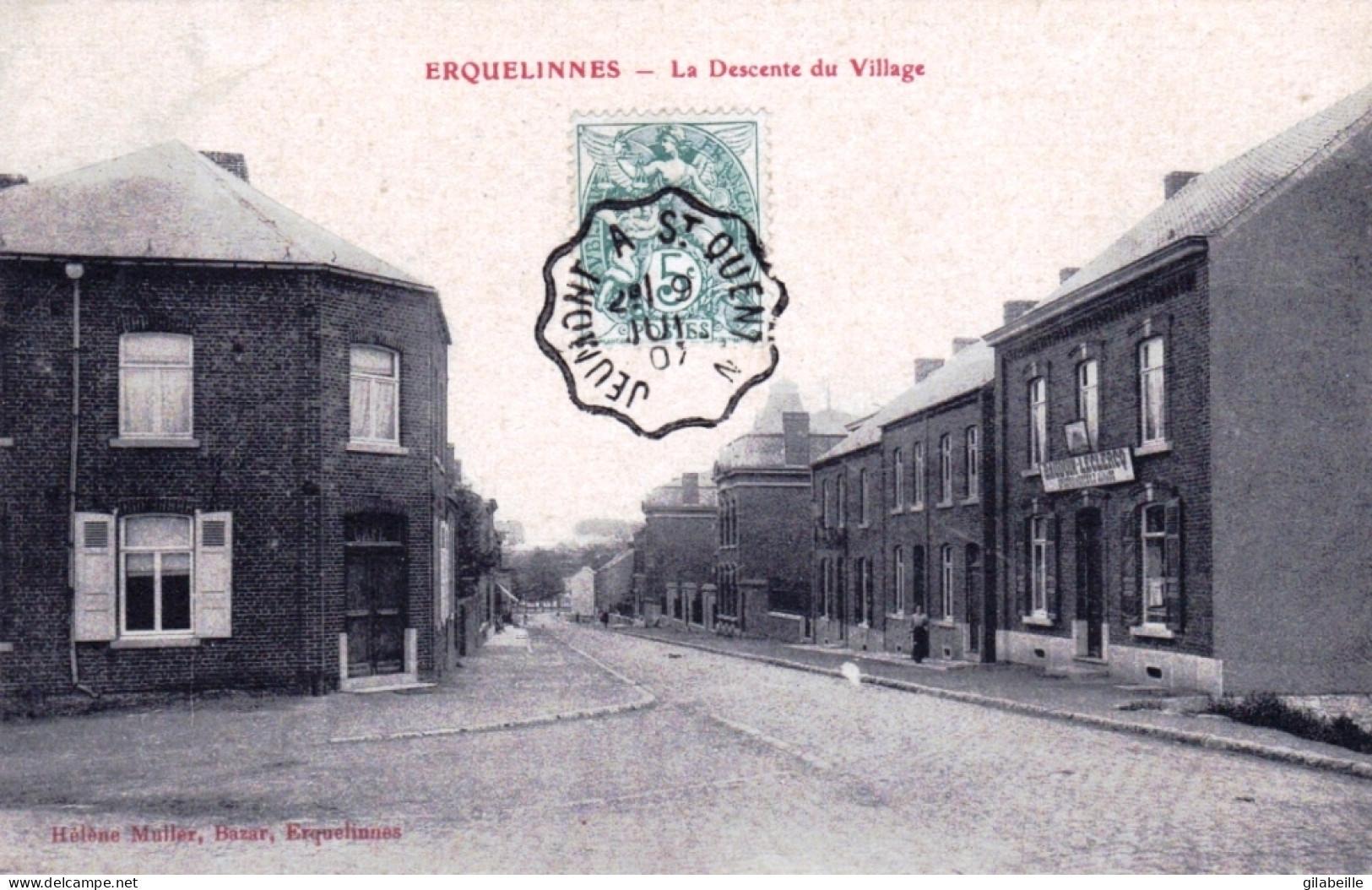 Hainaut -  ERQUELINNES - La Descente Du Village - Erquelinnes