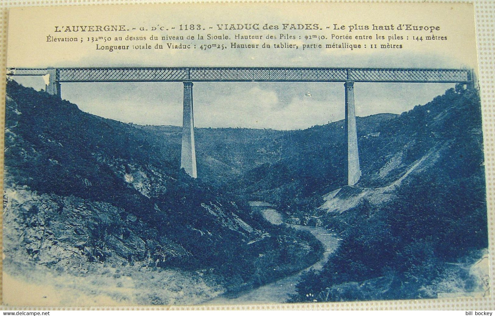 CPA 1910/1920 -  Viaduc Ferroviaire Des FADES  -  La Sioule, Volvic  - Comme NEUVE - Sonstige & Ohne Zuordnung