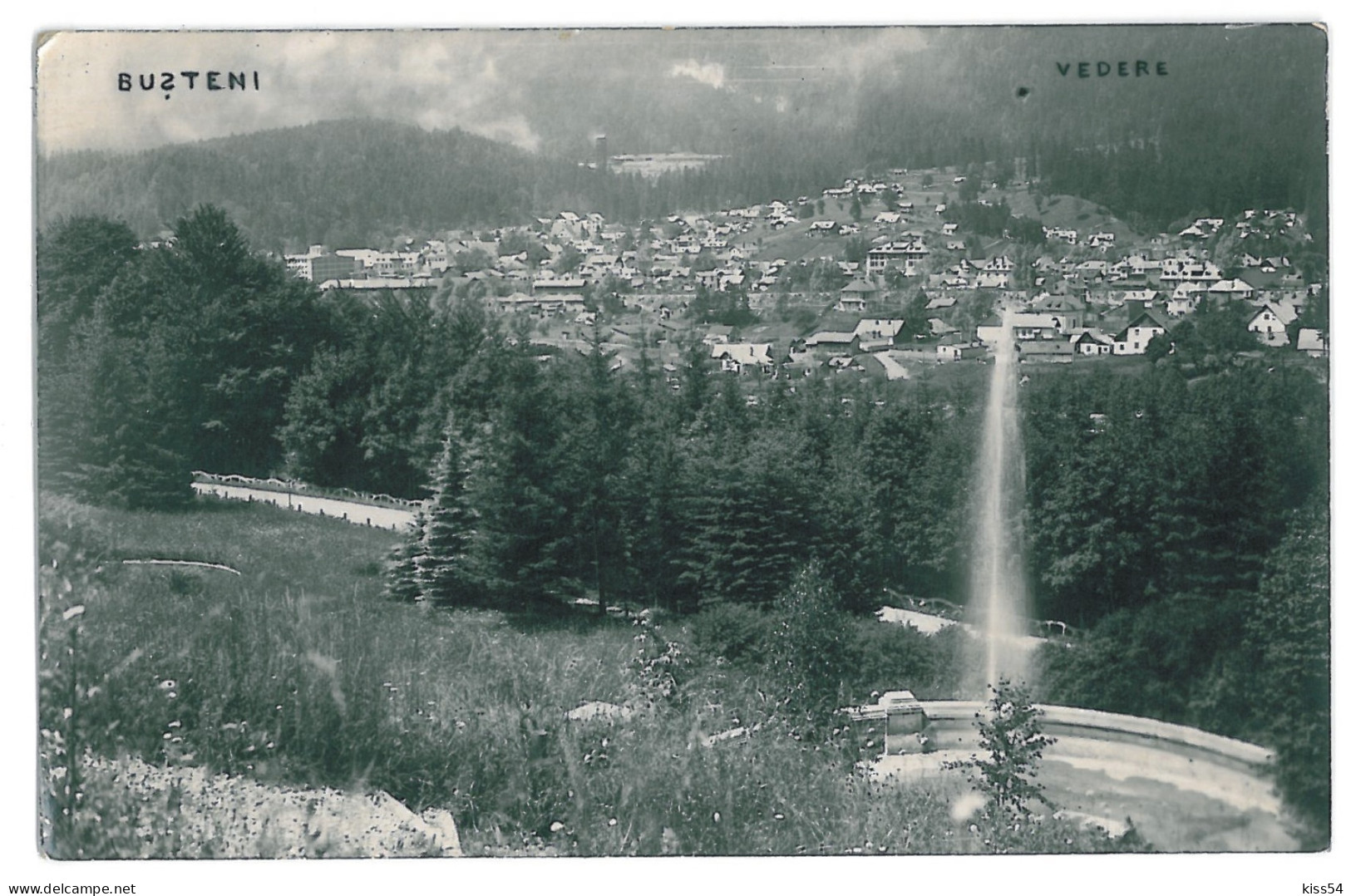 RO 81 - 11879 BUSTENI, Prahova, Panorama, Romania - Old Postcard, Real PHOTO - Used - 1930 - Roumanie