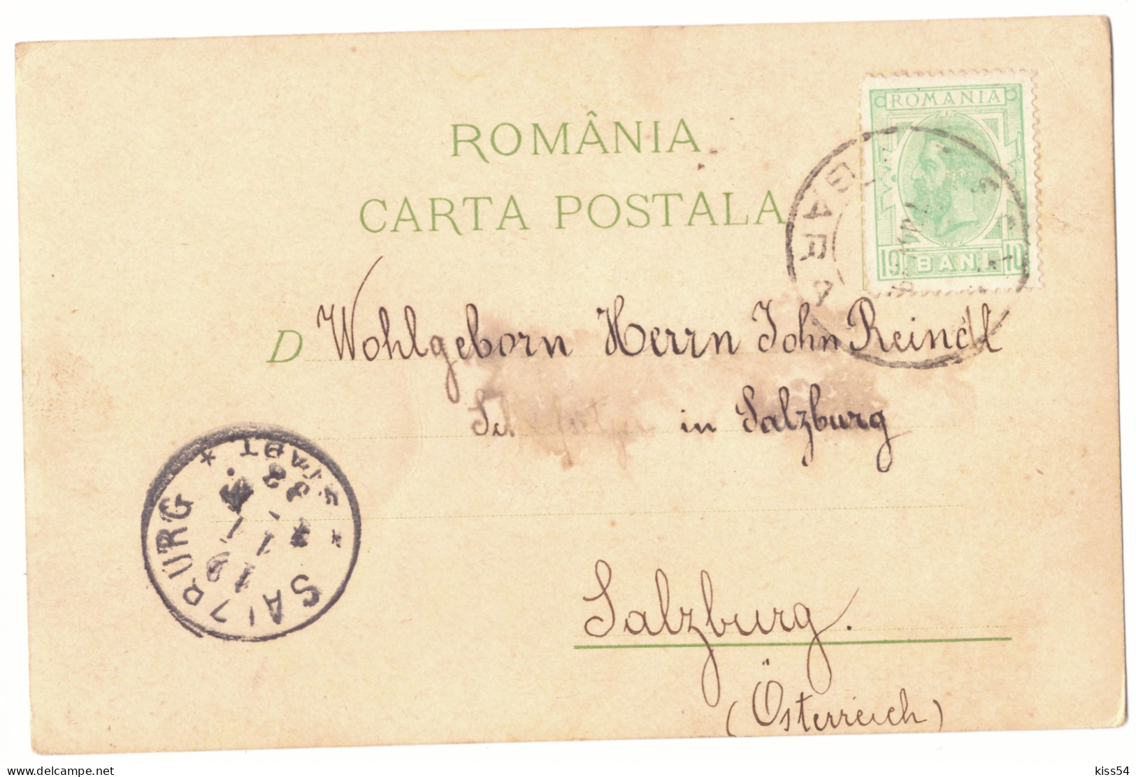 RO 81 - 19195 ETHNIC, Litho, Romania - Old Postcard - Used - 1898 - Rumänien