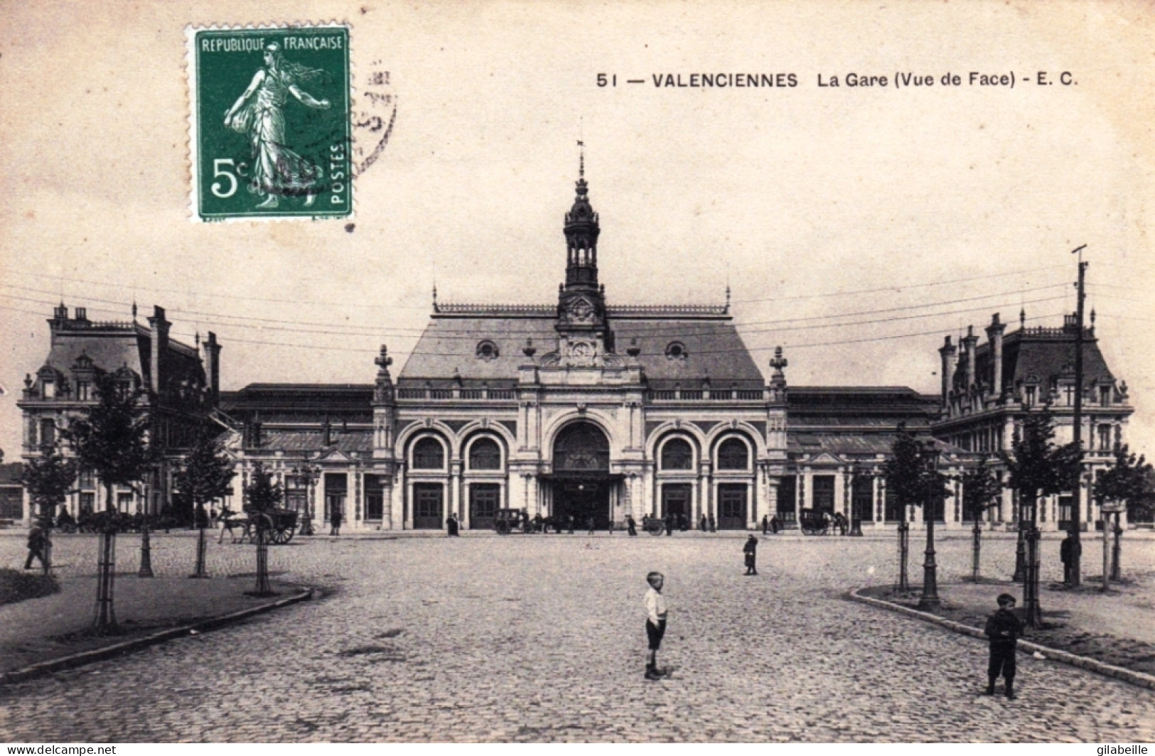 59 - VALENCIENNES - La Gare - Vue De Face - Valenciennes