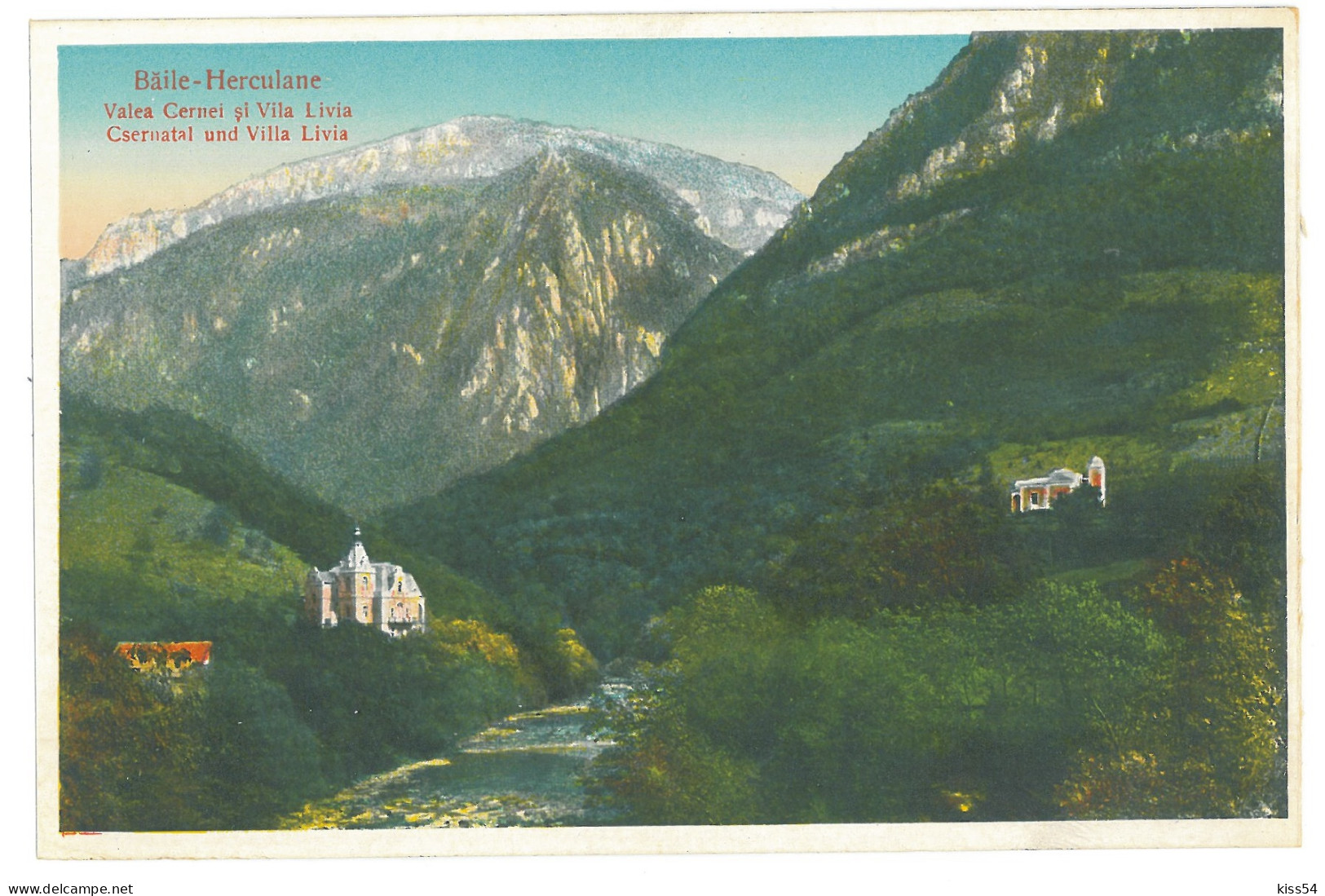 RO 81 - 25076 Baile HERCULANE, Valea Cernei, Romania - Old Postcard - Unused - Romania