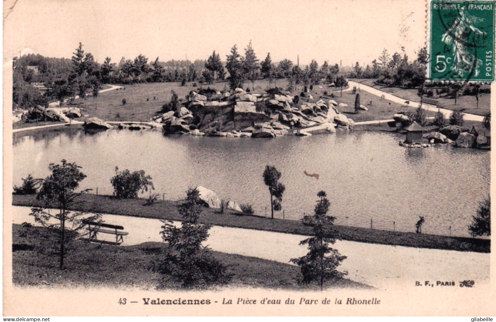 59 - VALENCIENNES - La Piece D'eau Du Parc De La Rhonelle - Valenciennes