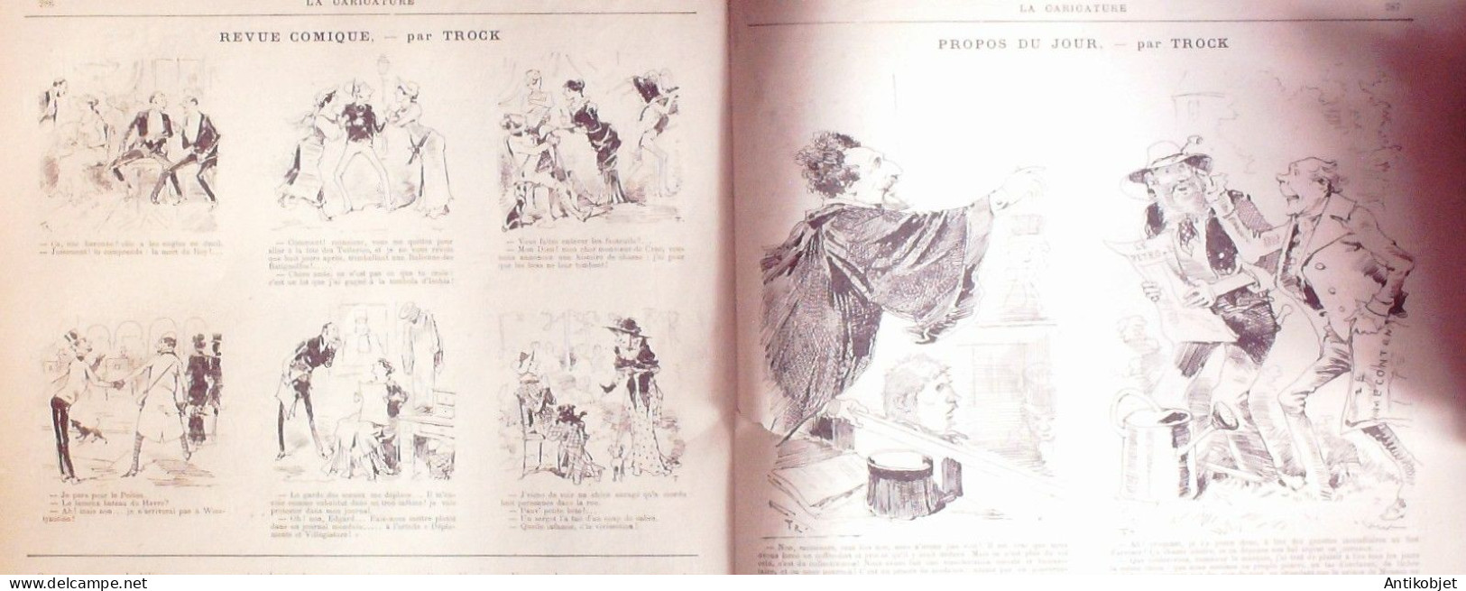 La Caricature 1883 N°193 Potinville-sur-Mer Robida Commerce WogTtrock - Revues Anciennes - Avant 1900