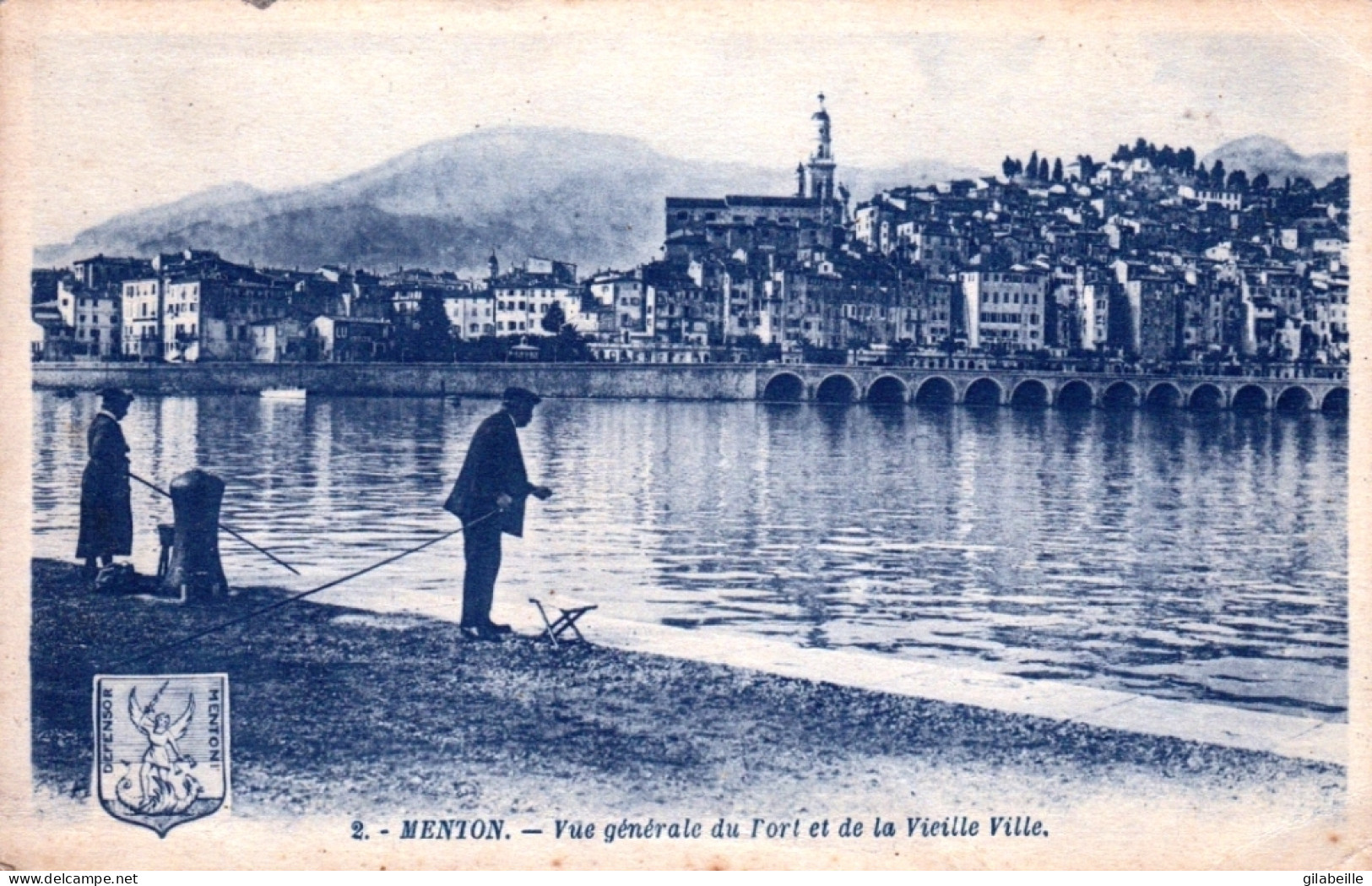 06 - MENTON - Vue Generale Du Port Et De La Vieille Ville - Menton