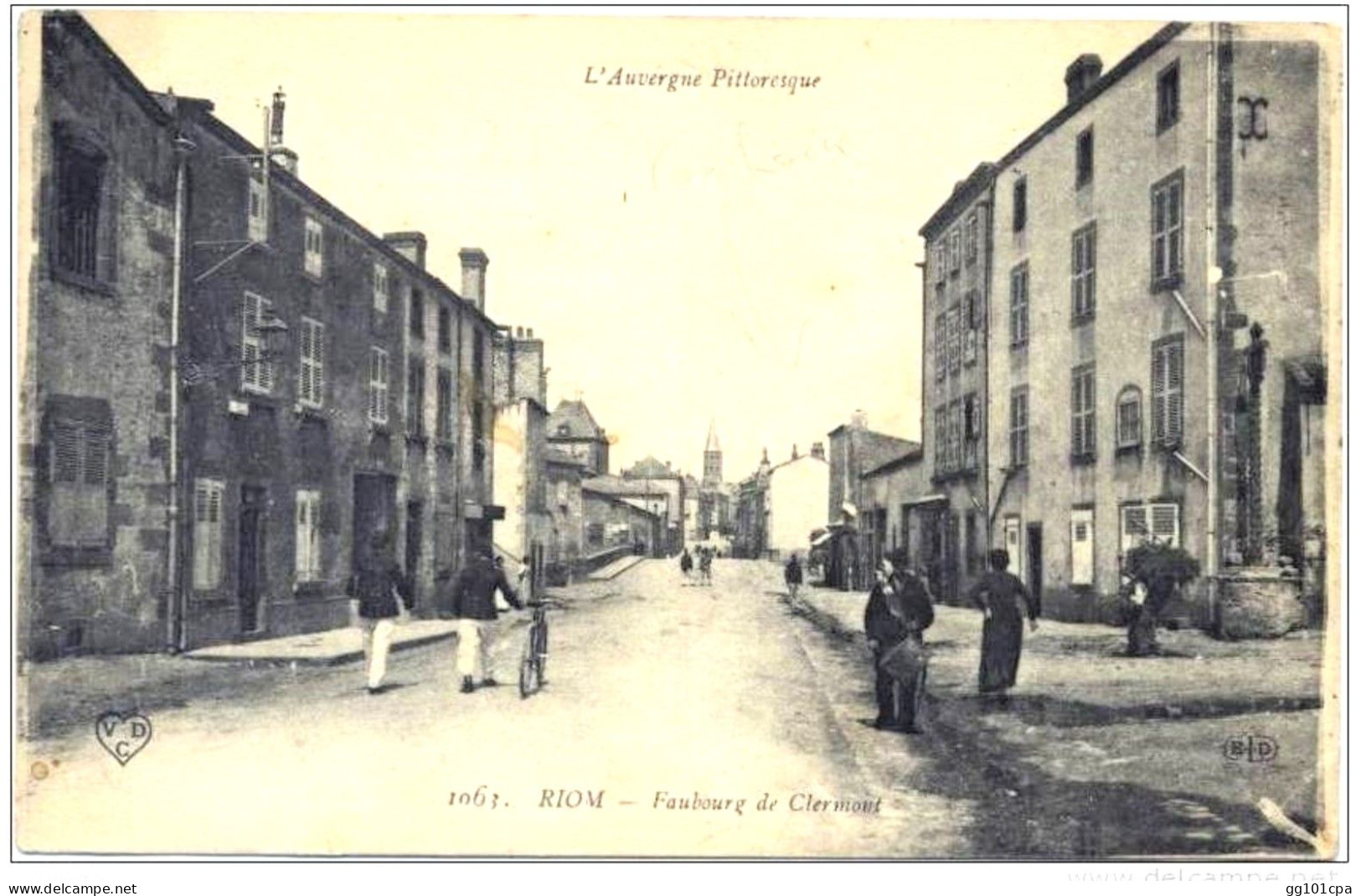63 Riom - Faubourg De Clermont (rare ! Tambour De Ville) - Riom