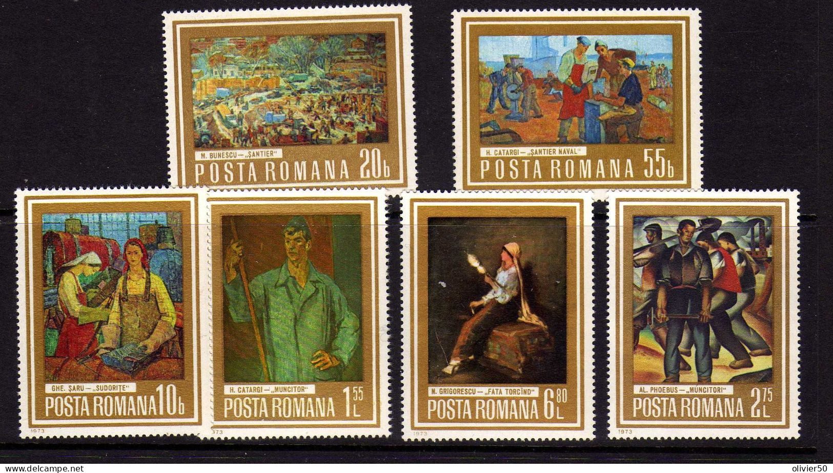 Roumanie - 1973 - Tableux - Peintures - -Neufs** - MNH  - - Nuovi