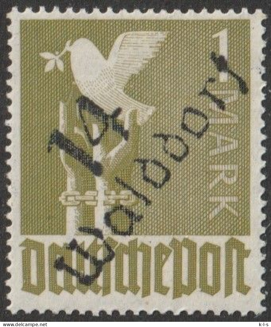 SBZ- Bezirksstpl.- Aufdrucke: Freimarke:  Mi. Nr. II A, 1 Mk. II. Kontrollratsausgabe, Bezirk 14, Walddorf.  **/MNH - Ungebraucht