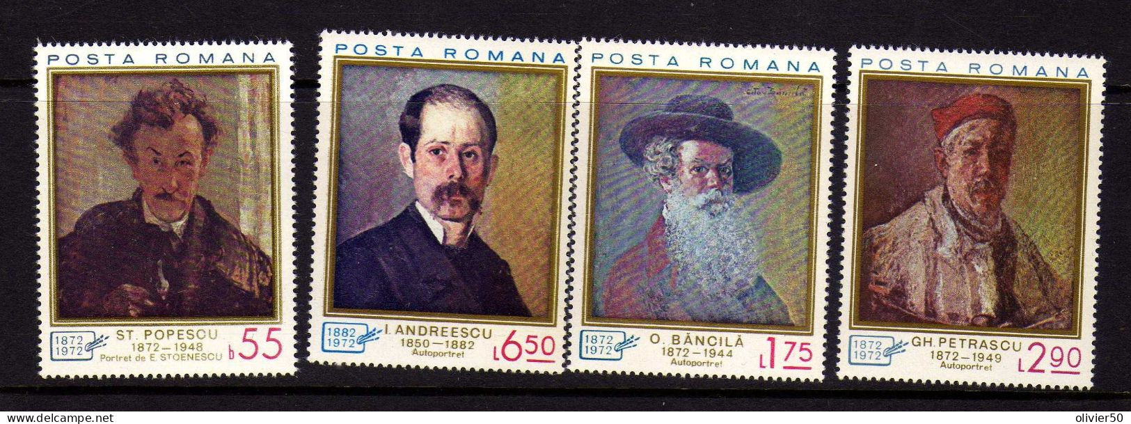 Roumanie - 1972 - Tableux - Peintures - Autoportraits - -Neufs** - MNH  - - Nuevos