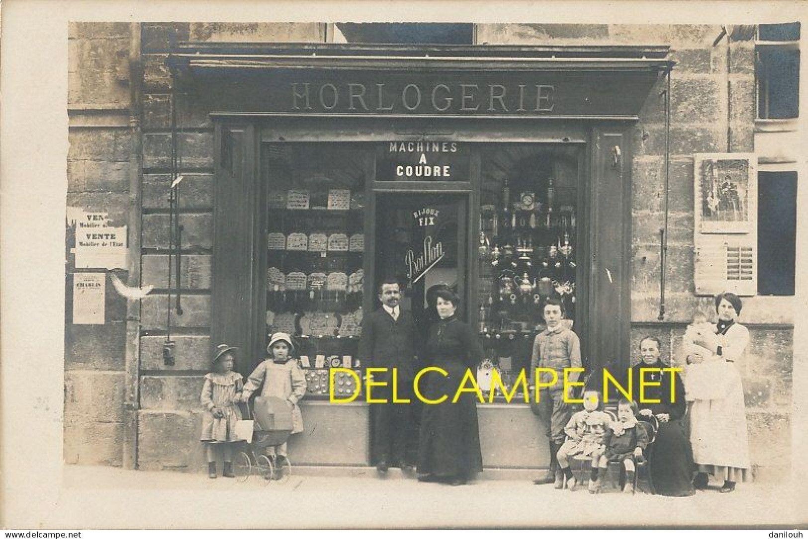 25 // VERCEL    Carte Photo   Maison BOILLON   Horlogerie / Machines A Coudre - Altri & Non Classificati