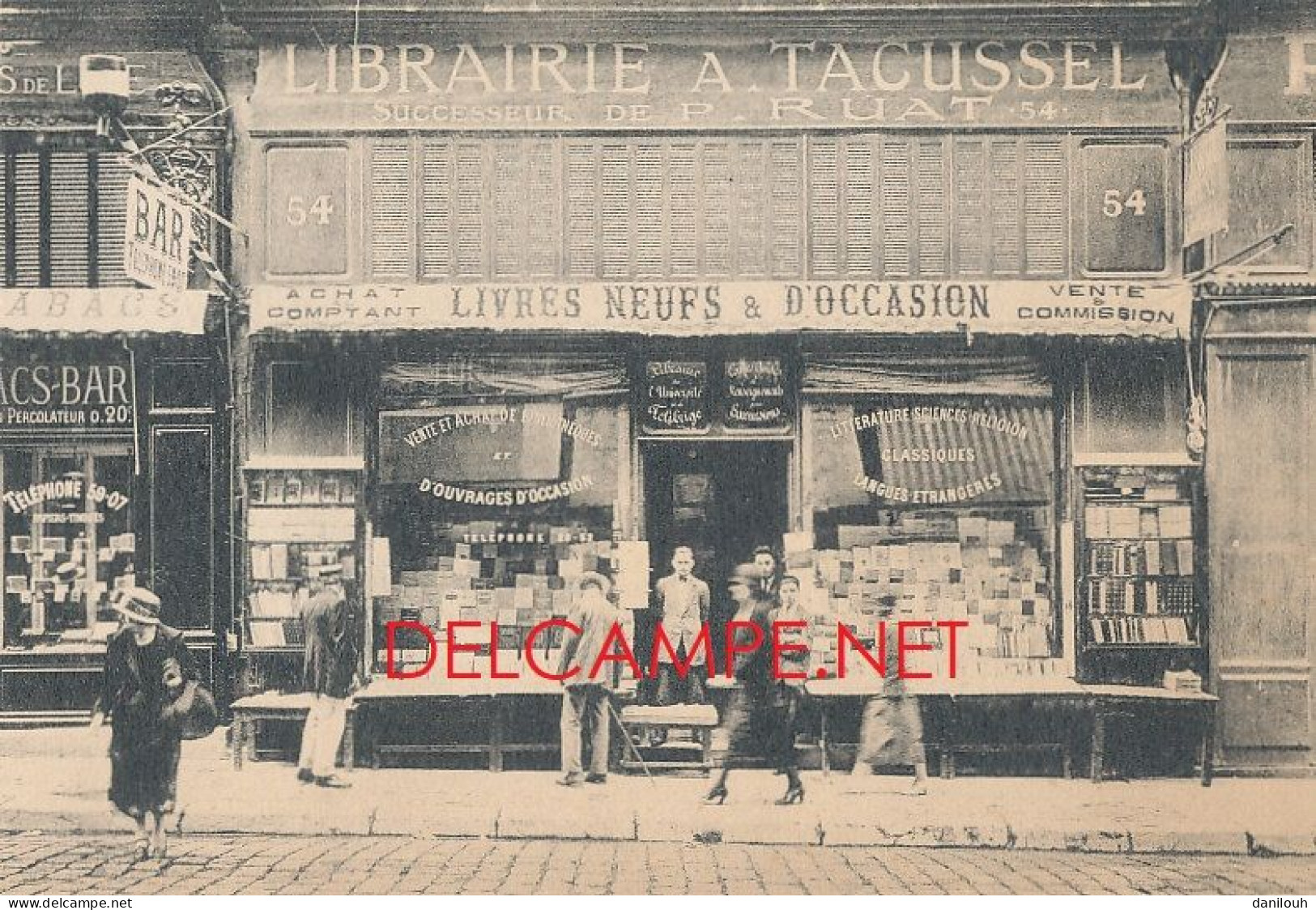 13 // MARSEILLE  Librairie TACUSSEL  Successeur De P RUAT - 54 Rue Paradis - Zonder Classificatie