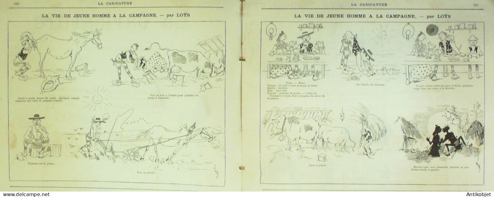 La Caricature 1883 N°194 Manoeuvres Job Joly Loys Tir à La Cible Gino Trock - Revues Anciennes - Avant 1900